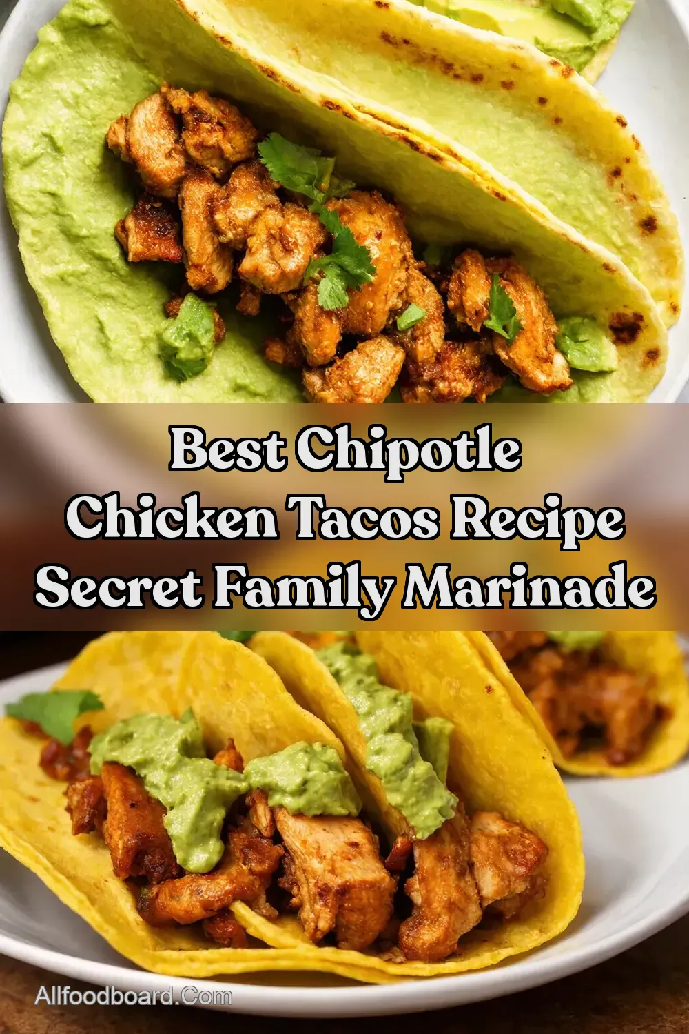 Smoky Chipotle Chicken Tacos Recipe with Avocado Crema