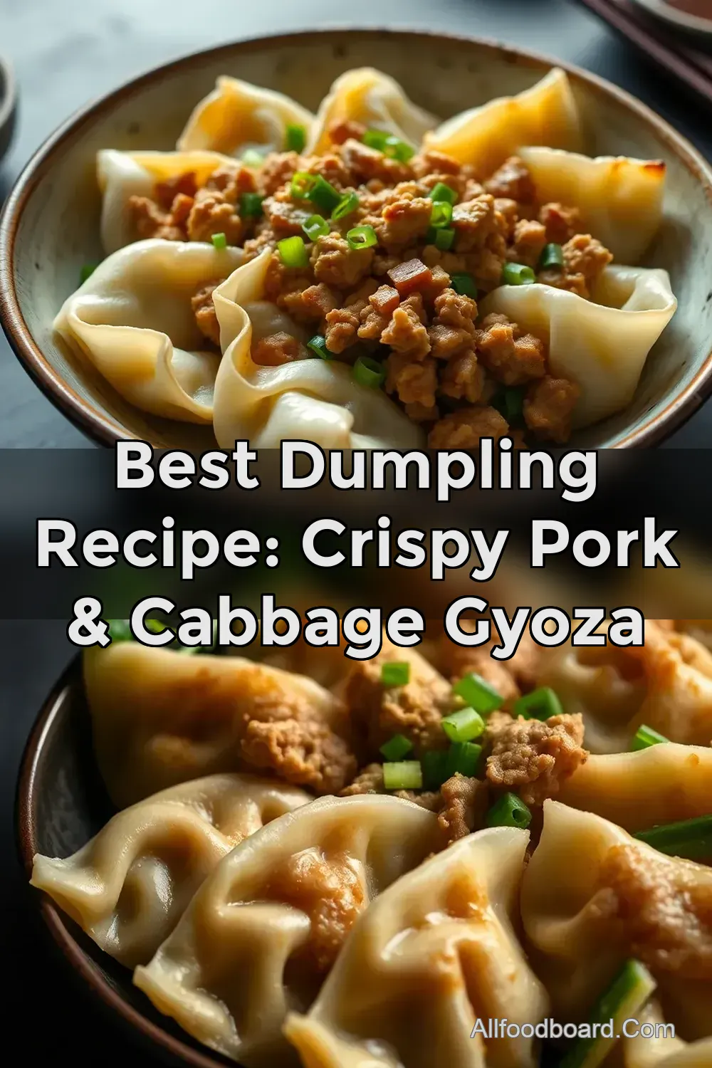 Best Dumpling Recipe: Crispy Pork & Cabbage Gyoza : PIN FOR LATER Best Dumpling Recipe: Crispy Pork & Cabbage Gyoza