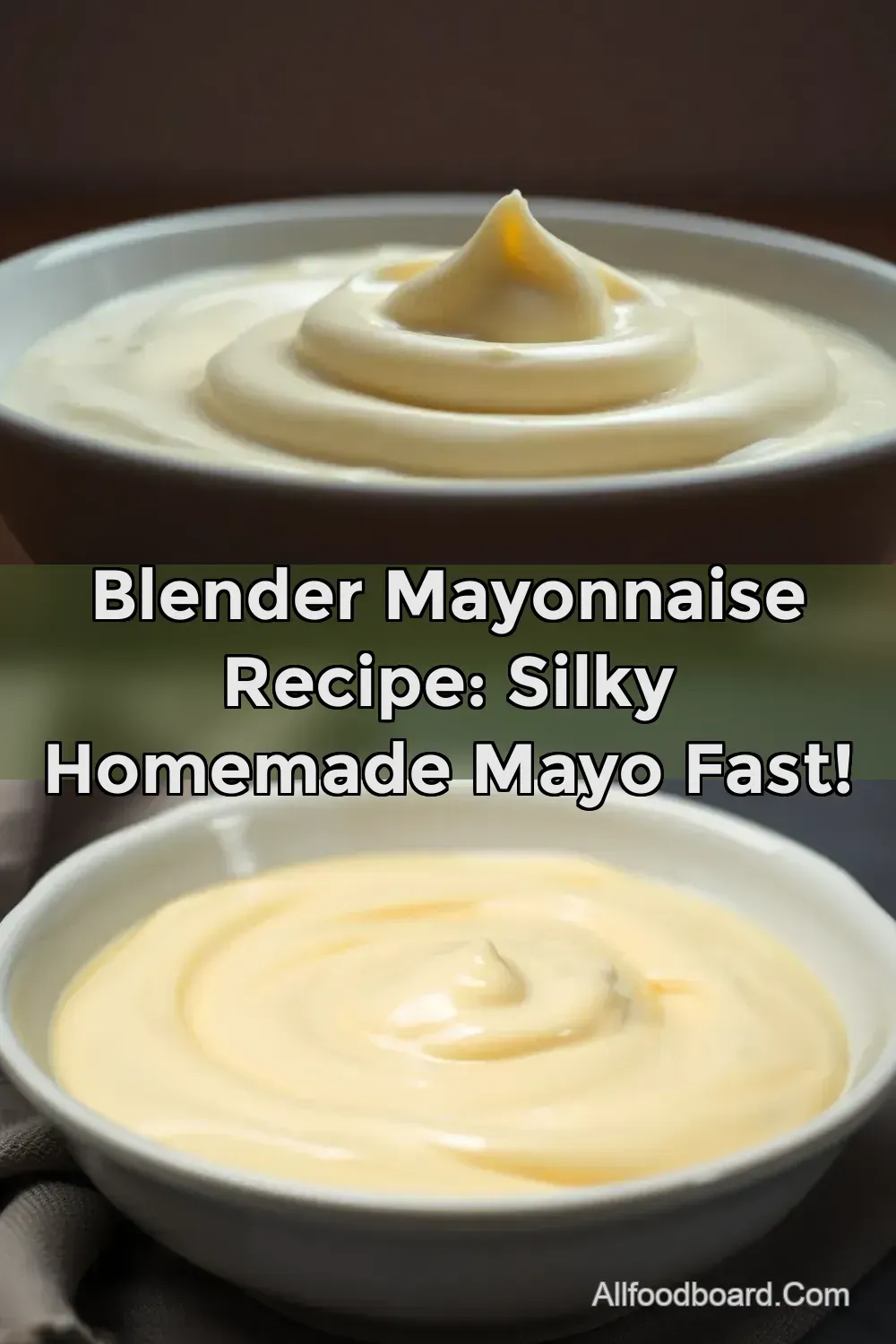 Blender Mayonnaise Recipe: Silky Homemade Mayo Fast! : PIN FOR LATER Blender Mayonnaise Recipe: Silky Homemade Mayo Fast!