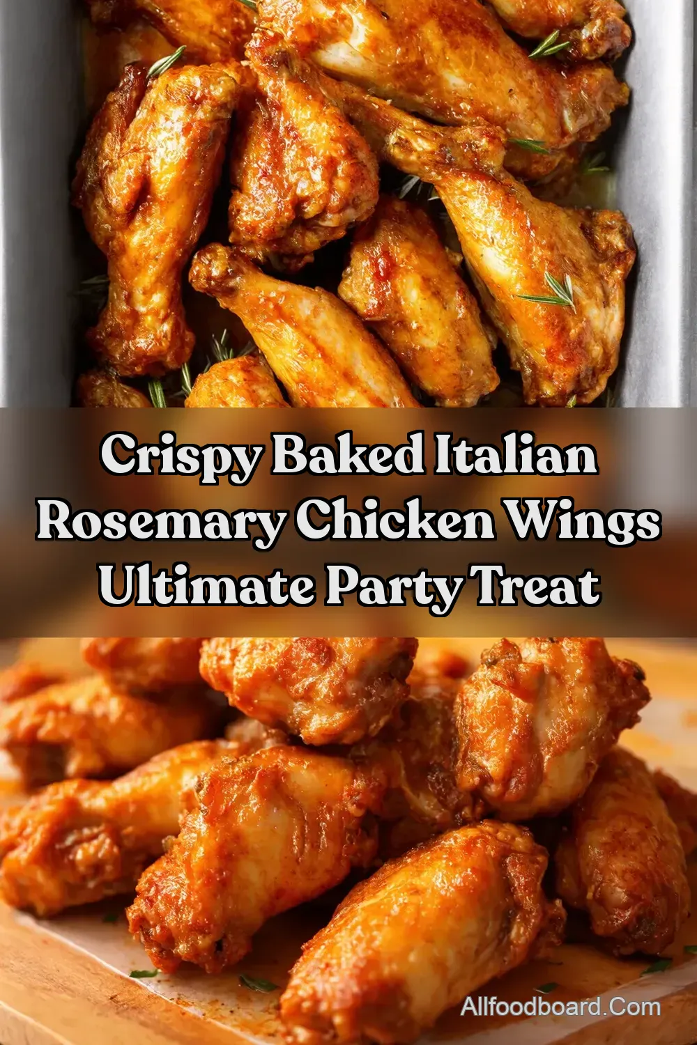 Italian Rosemary Chicken Wings Crispy Easy - All Food Board