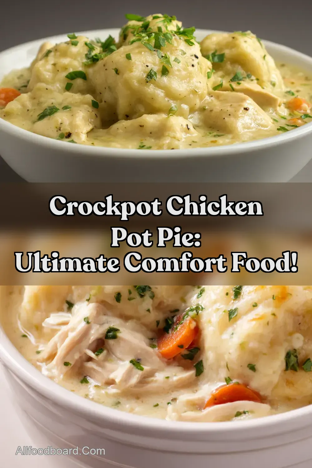 Crockpot Chicken Pot Pie: Ultimate Comfort Food! : PIN FOR LATER Crockpot Chicken Pot Pie: Ultimate Comfort Food!