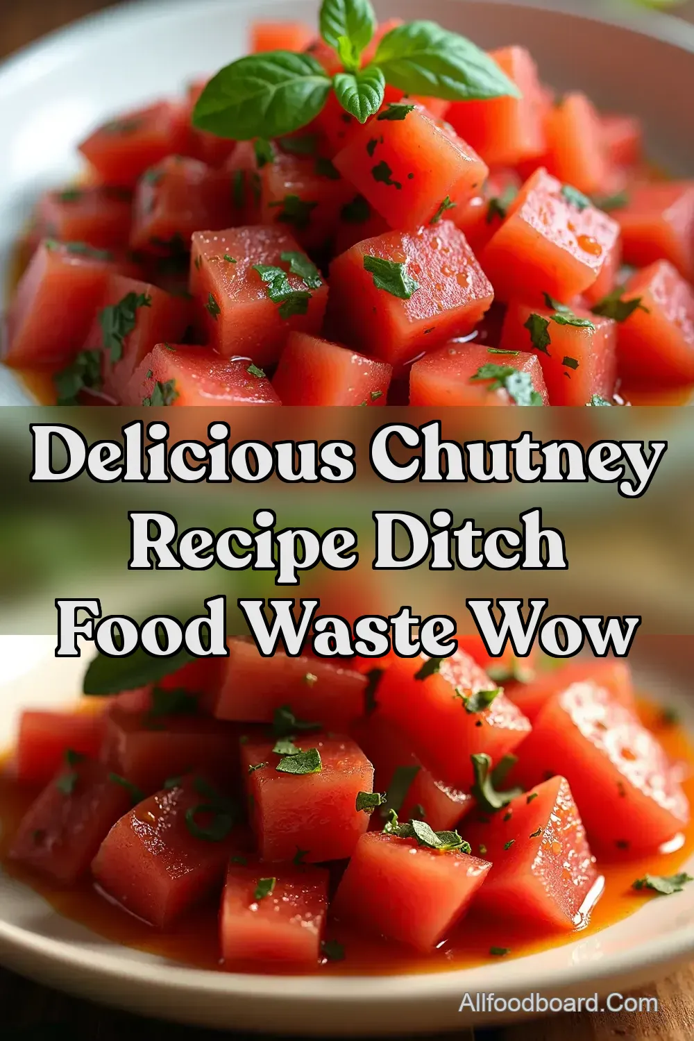 Watermelon Rind Chutney From Trash to Treasure - All Food…