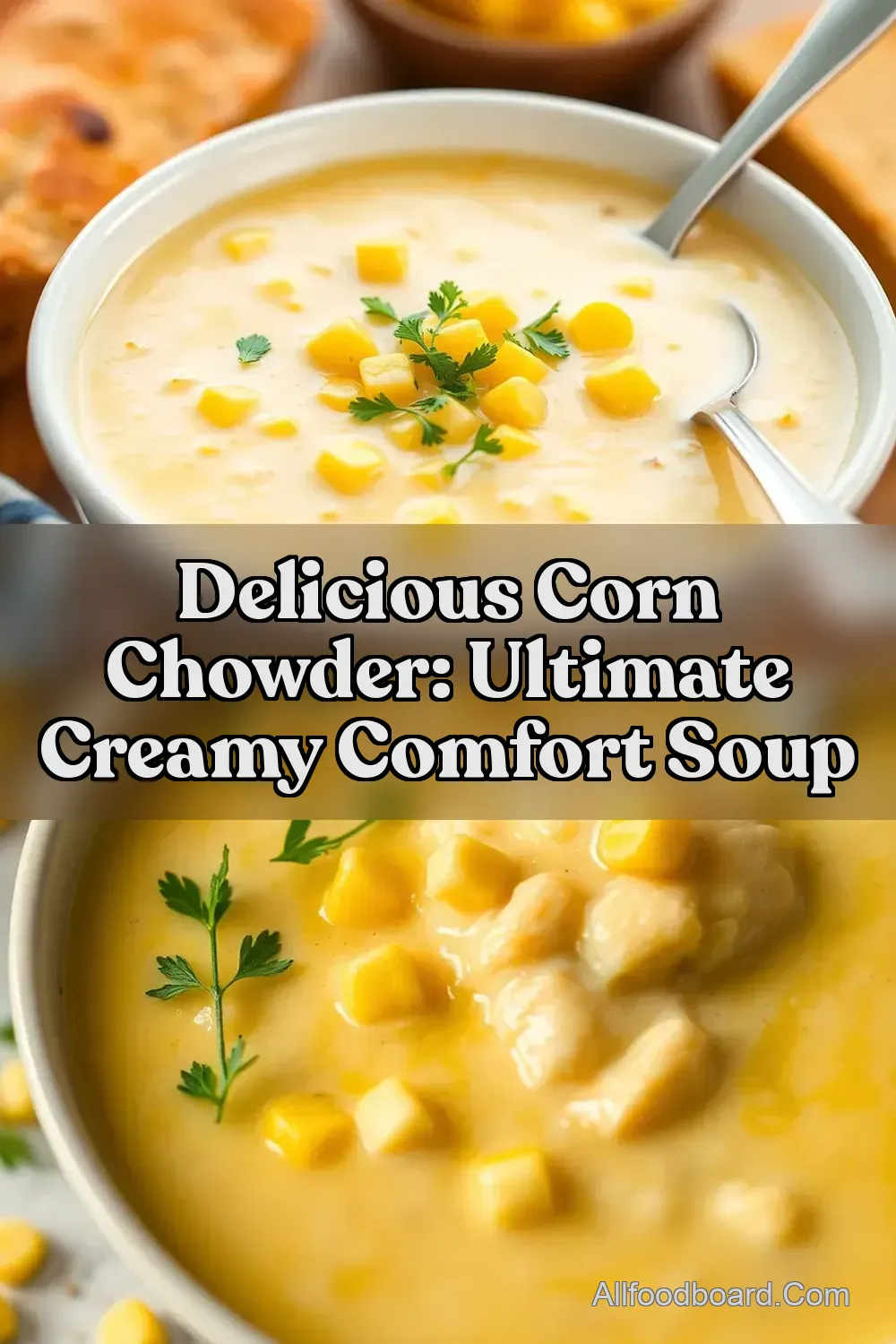 Delicious Corn Chowder: Ultimate Creamy Comfort Soup : PIN FOR LATER Delicious Corn Chowder: Ultimate Creamy Comfort Soup