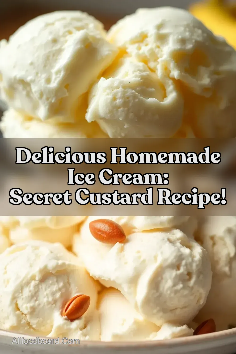 Delicious Homemade Ice Cream: Secret Custard Recipe!