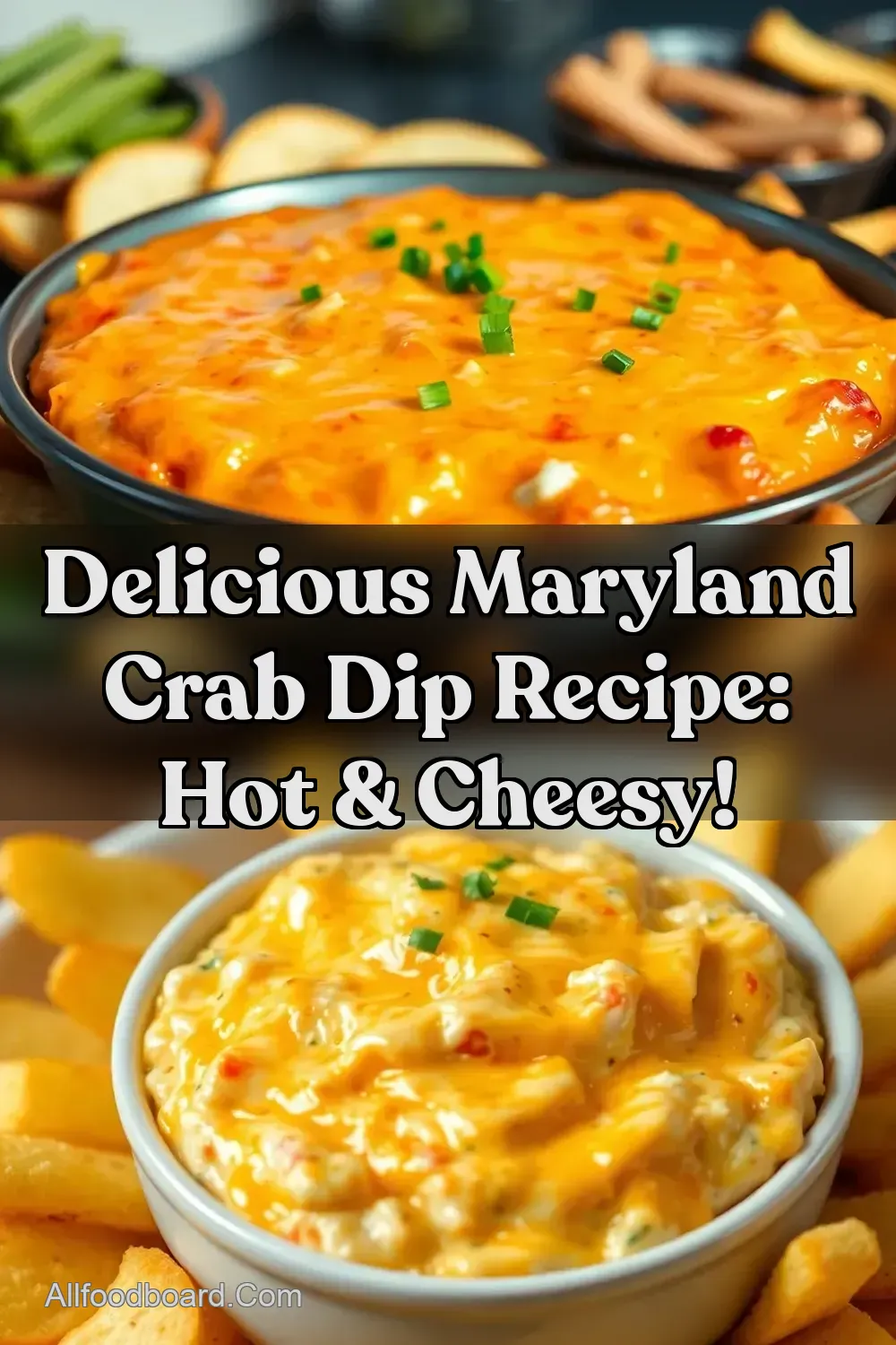 Delicious Maryland Crab Dip Recipe: Hot & Cheesy! : PIN FOR LATER Delicious Maryland Crab Dip Recipe: Hot & Cheesy!