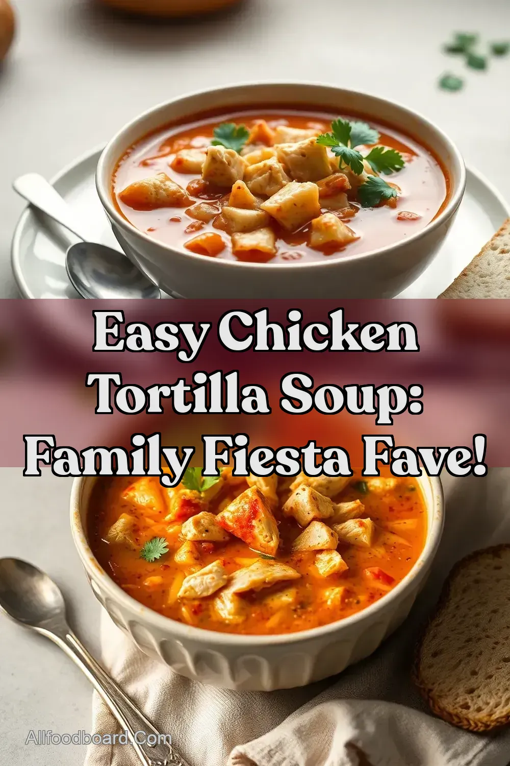 Easy Chicken Tortilla Soup: Family Fiesta Fave! : PIN FOR LATER Easy Chicken Tortilla Soup: Family Fiesta Fave!