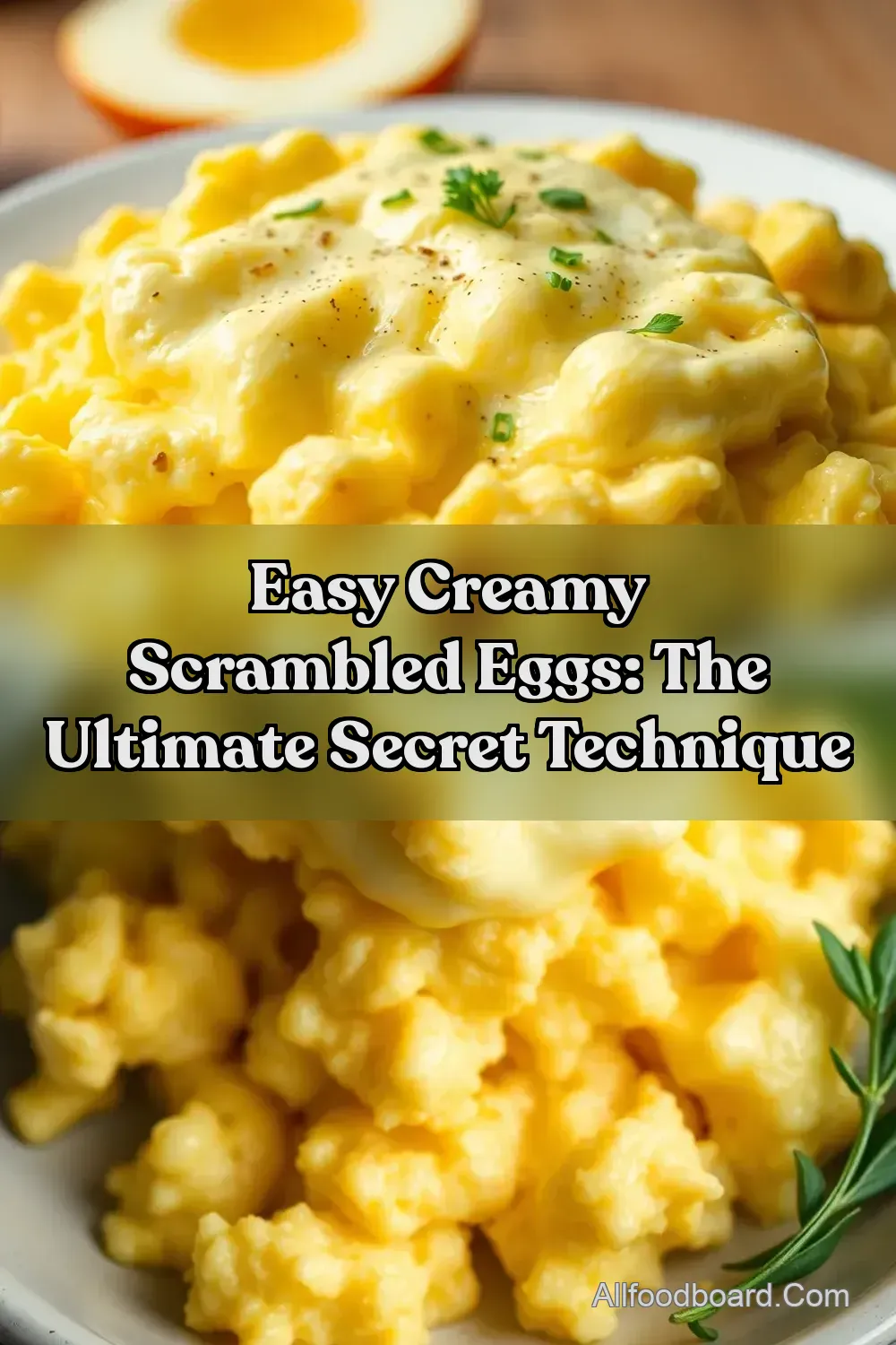 Easy Creamy Scrambled Eggs: The Ultimate Secret Technique : PIN FOR LATER Easy Creamy Scrambled Eggs: The Ultimate Secret Technique