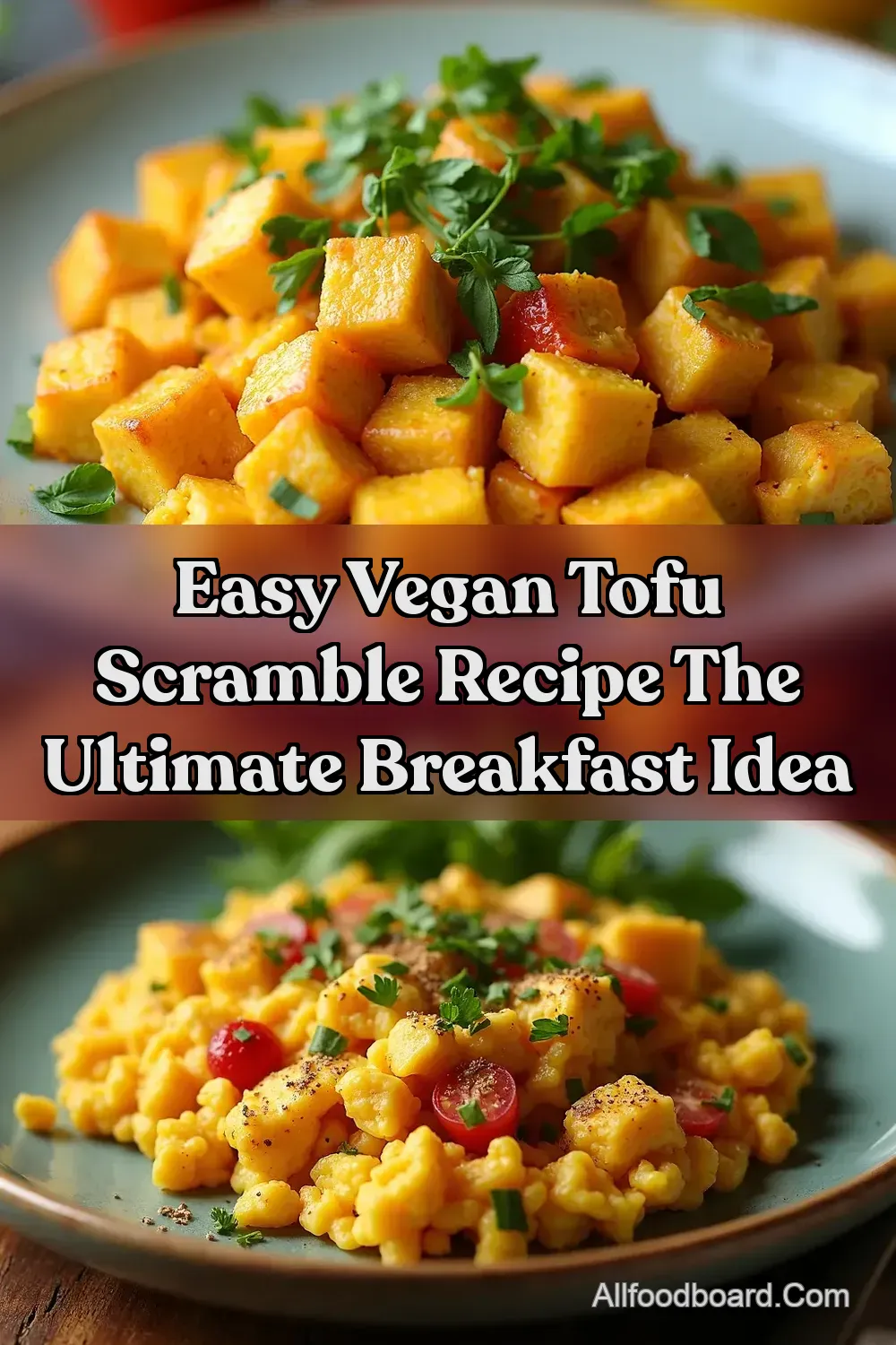 The BEST Vegan Tofu Scramble Quick Easy Eggy - All Food…