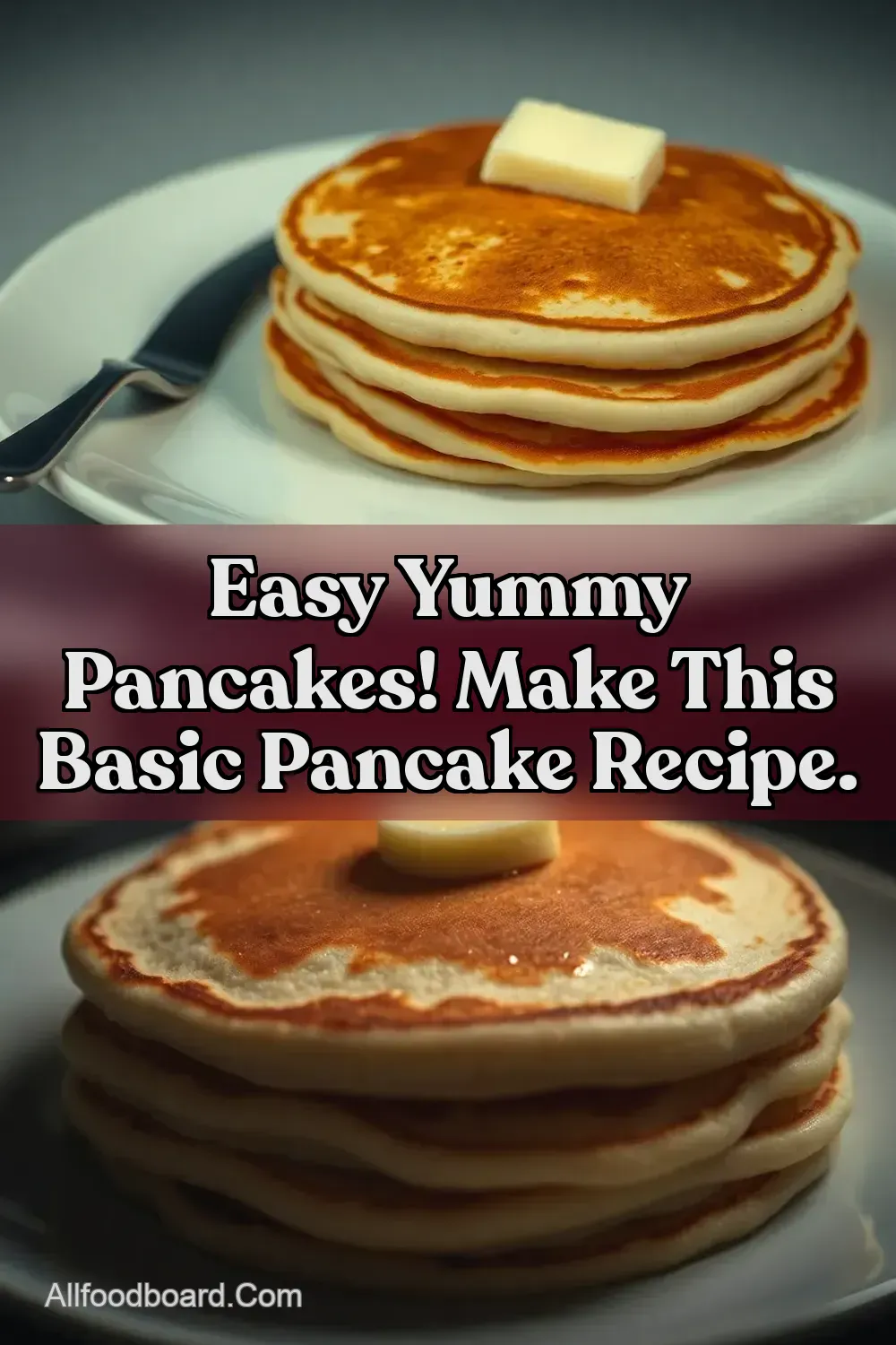 Easy Yummy Pancakes! Make This Basic Pancake Recipe. : PIN FOR LATER Easy Yummy Pancakes! Make This Basic Pancake Recipe.