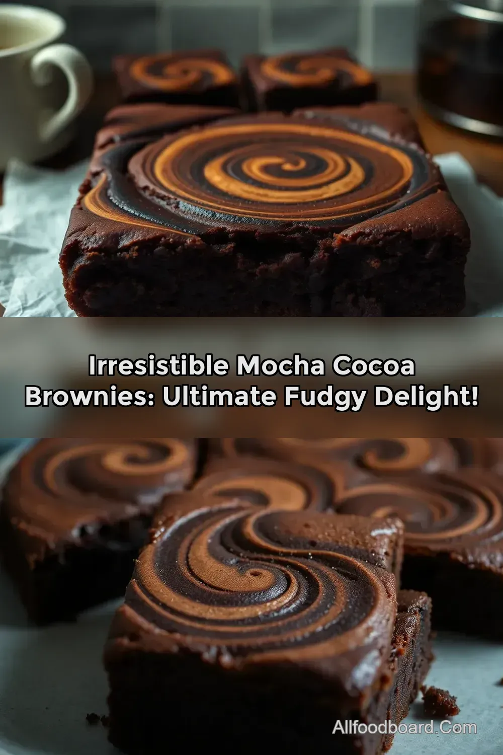 Irresistible Mocha Cocoa Brownies: Ultimate Fudgy Delight! : PIN FOR LATER Irresistible Mocha Cocoa Brownies: Ultimate Fudgy Delight!