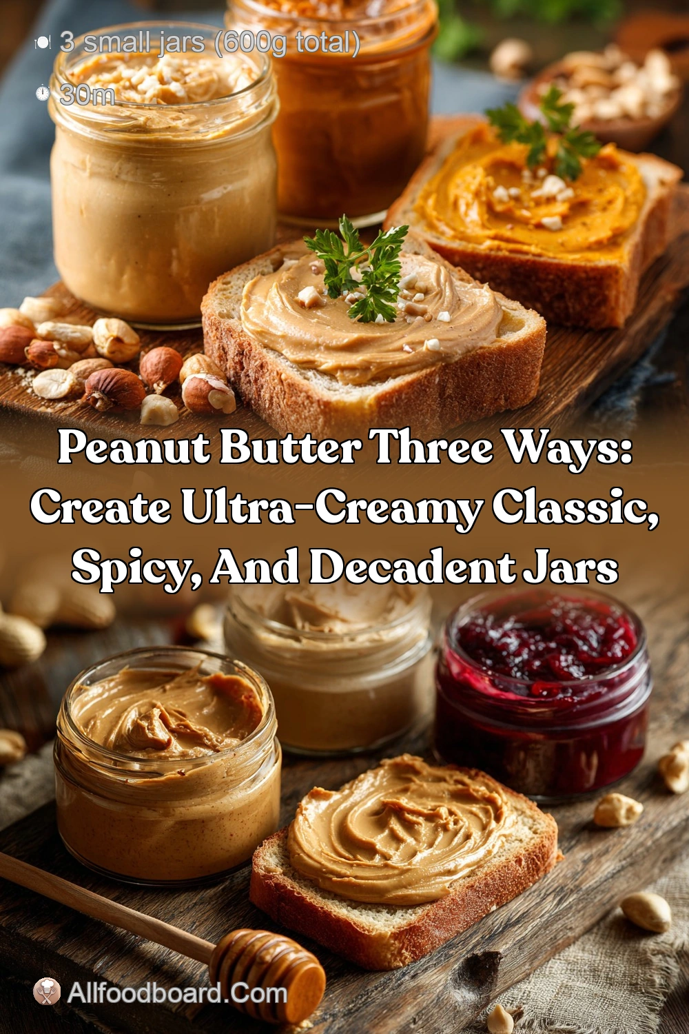 Peanut Butter Three Ways: Classic, Spicy, and Decadent…