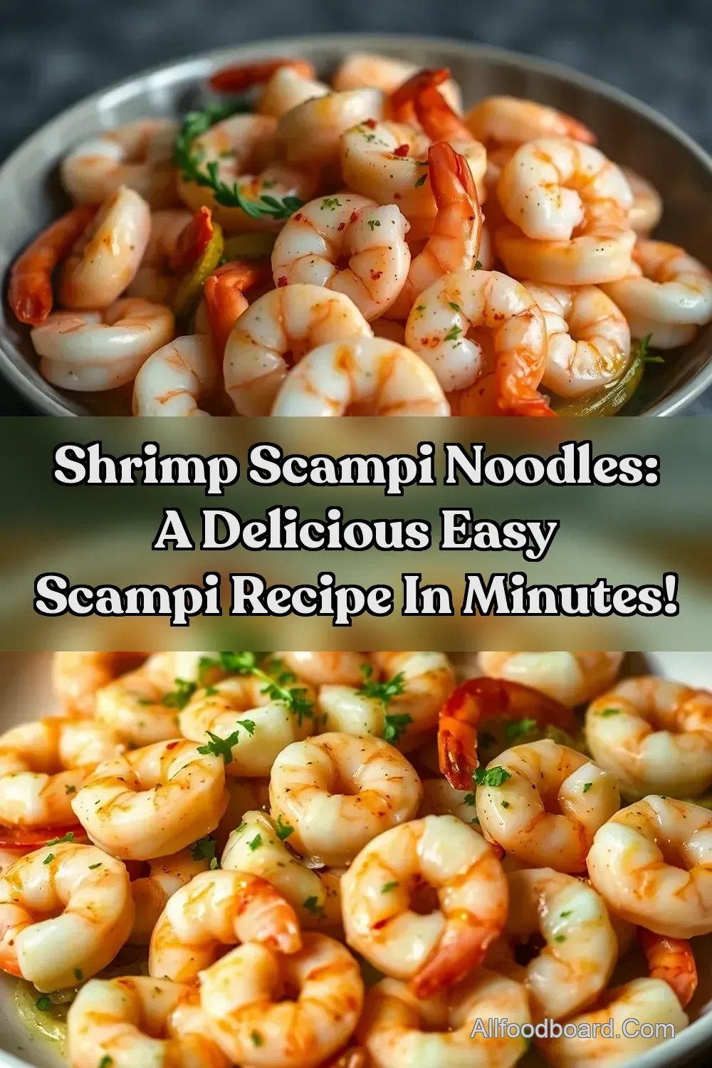 Shrimp Scampi Noodles: A Delicious Easy Scampi Recipe in Minutes! : PIN FOR LATER Shrimp Scampi Noodles: A Delicious Easy Scampi Recipe in Minutes!