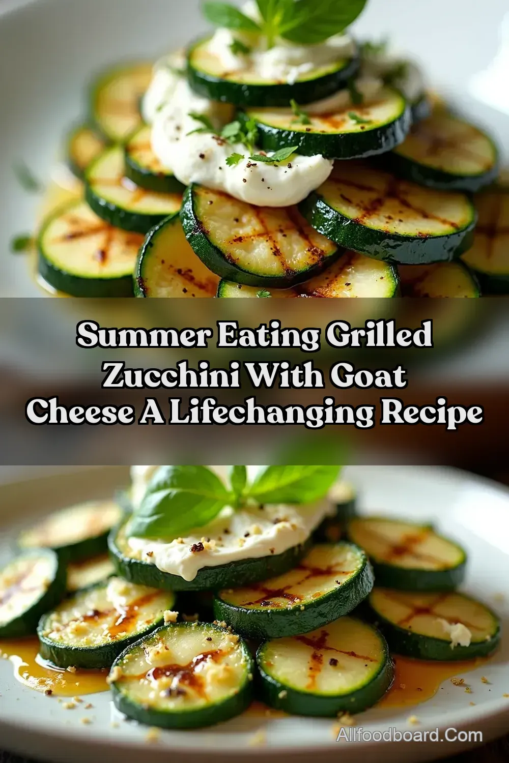 Grilled Zucchini With Goat Cheese Basil Honey Bliss - All…