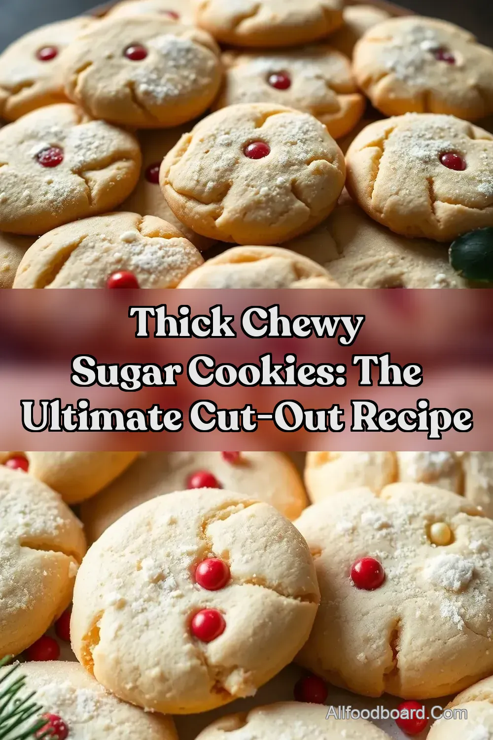 Thick Chewy Sugar Cookies: The ULTIMATE Cut-Out Recipe : PIN FOR LATER Thick Chewy Sugar Cookies: The ULTIMATE Cut-Out Recipe