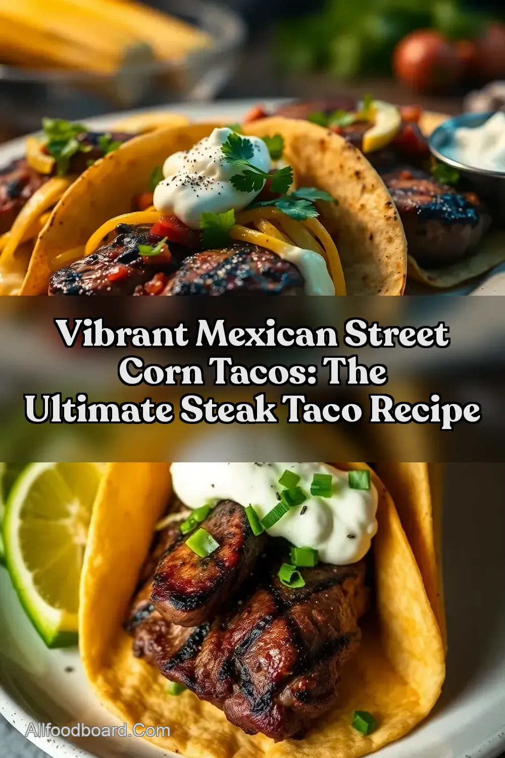 Vibrant Mexican Street Corn Tacos: The Ultimate Steak Taco Recipe : PIN FOR LATER Vibrant Mexican Street Corn Tacos: The Ultimate Steak Taco Recipe