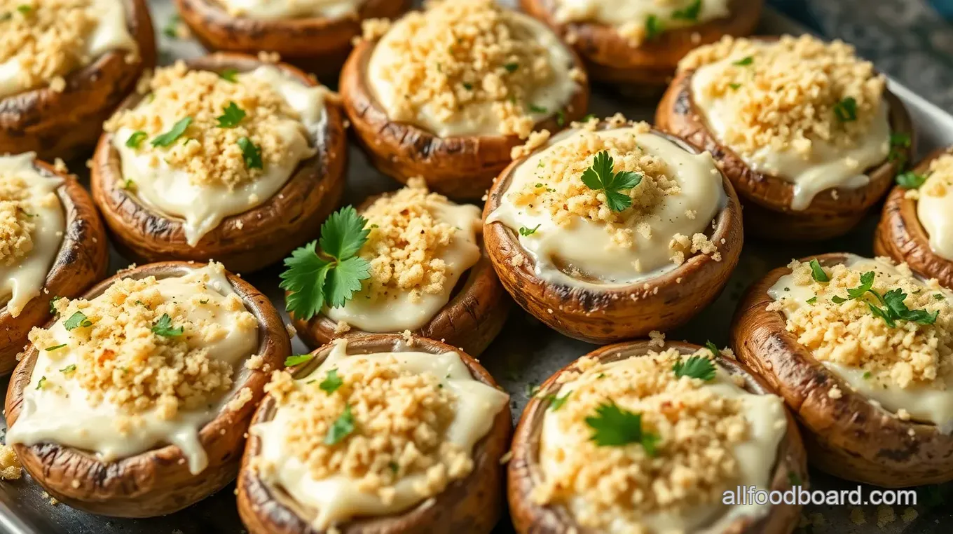 Just a Little Bite Stuffed Mushrooms