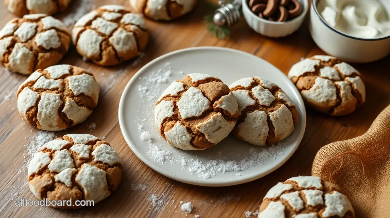 Holiday Crinkle Cookies