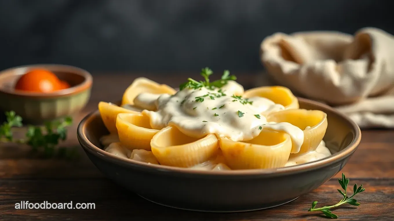 Alfredo Stuffed Shells