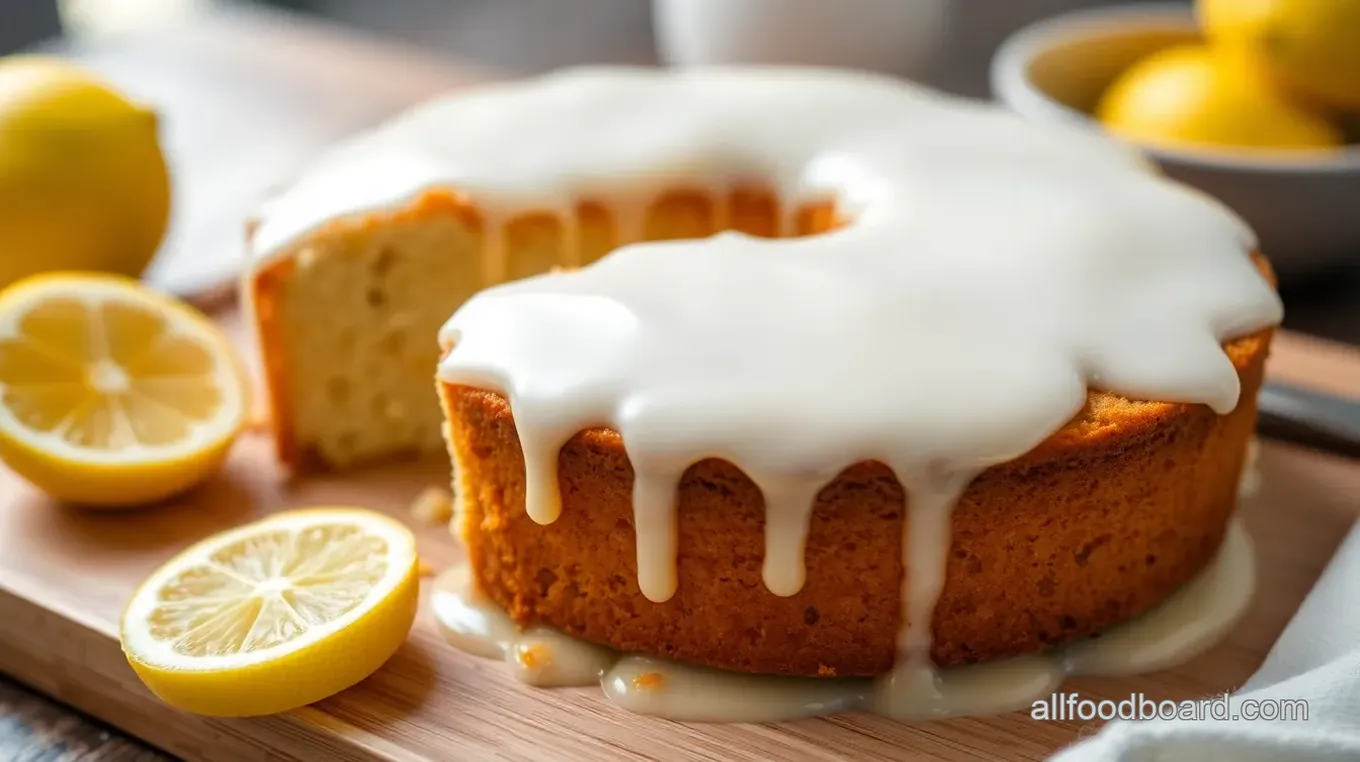 Kefir Sheet Cake with Lemon Glaze