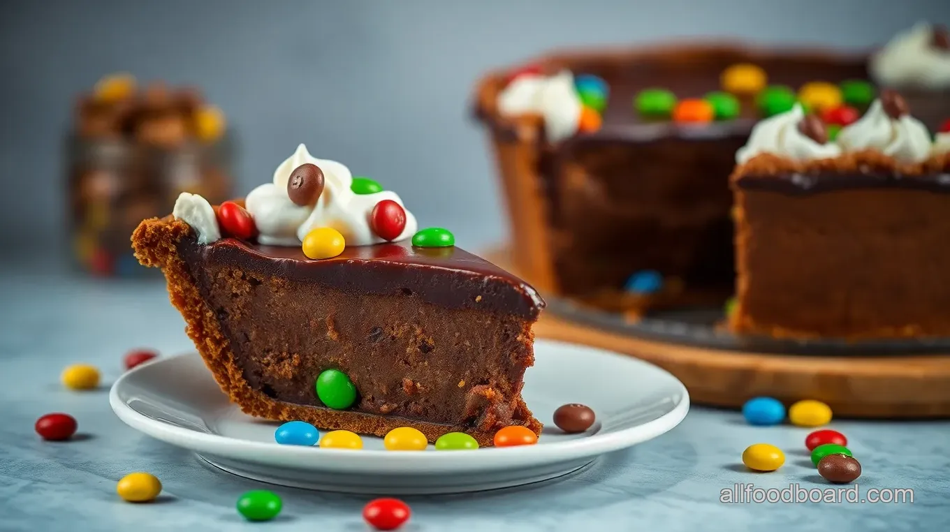 M&M Chocolate Chip Pie