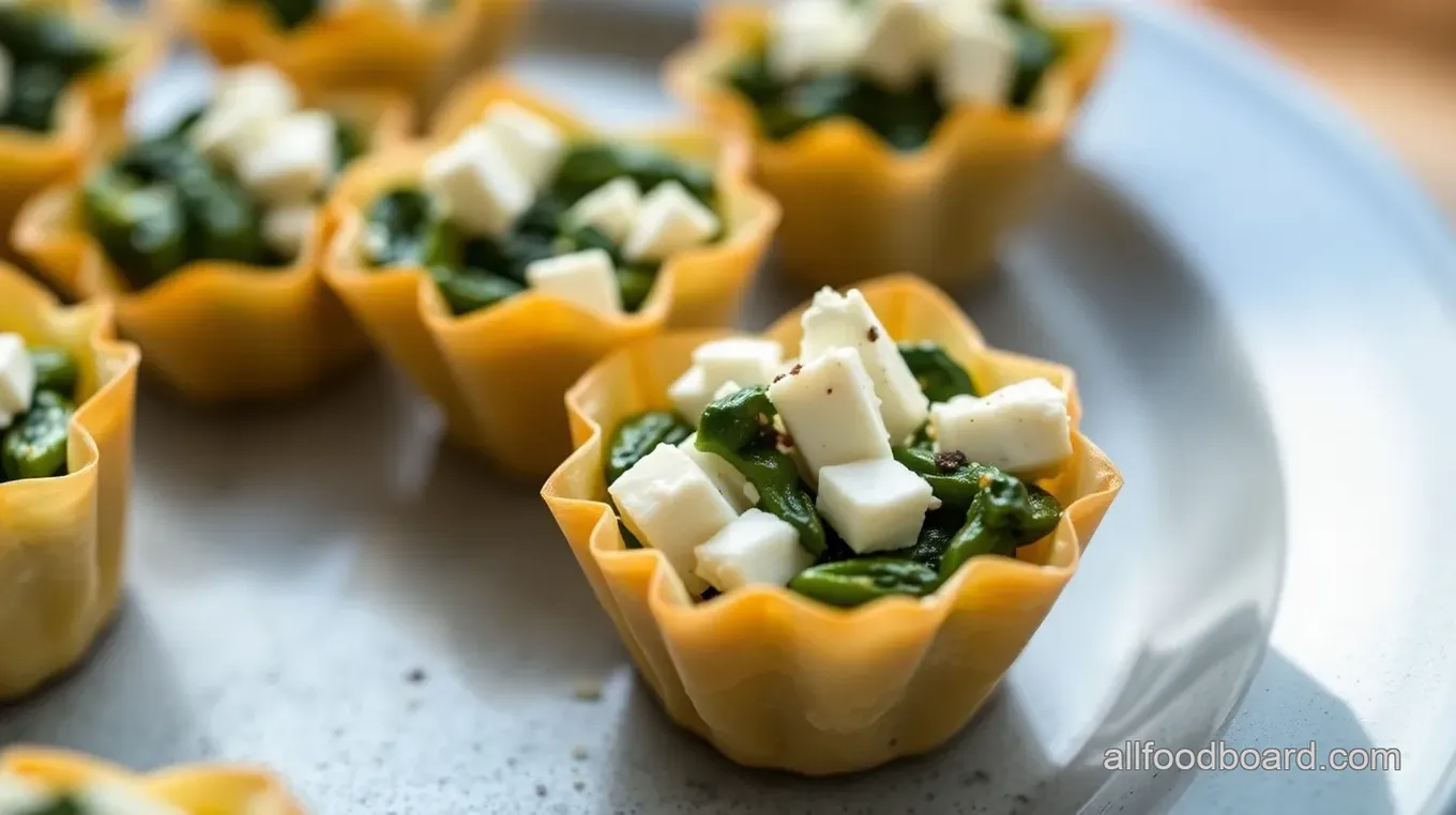 Just a Little Bite – Mini Spinach and Feta Phyllo Cups