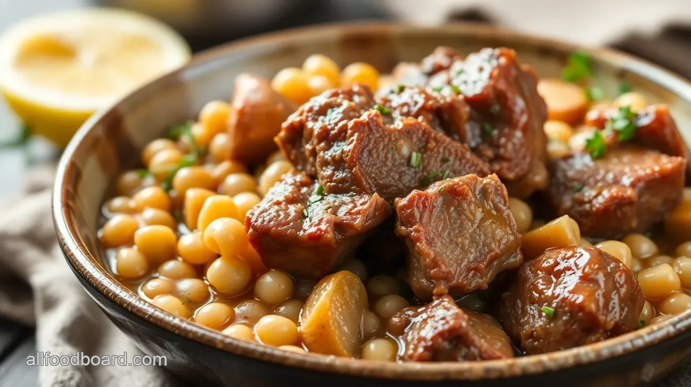 Medieval Barley and Lamb Pottage