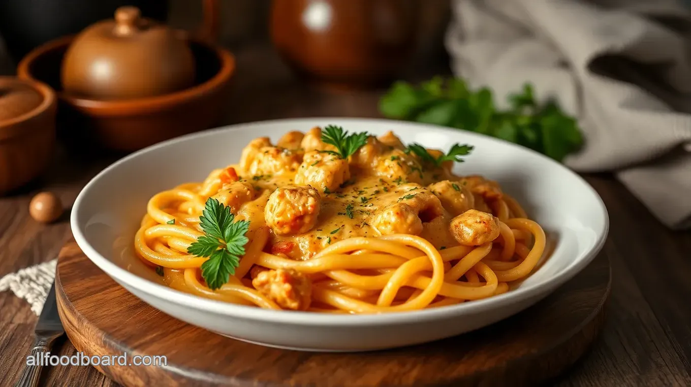 Cheesy Chicken and Broccoli Pasta Delight