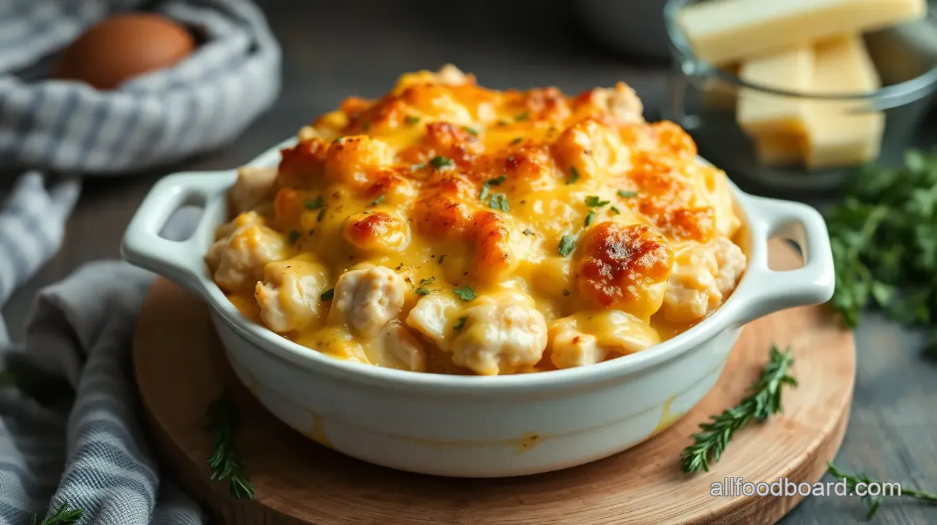 Cheesy Chicken & Broccoli Rice Bake