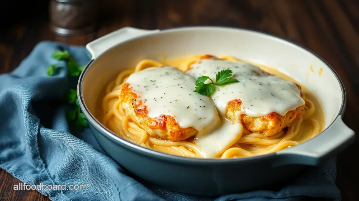 Cheesy One-Pot Chicken Parmesan Pasta