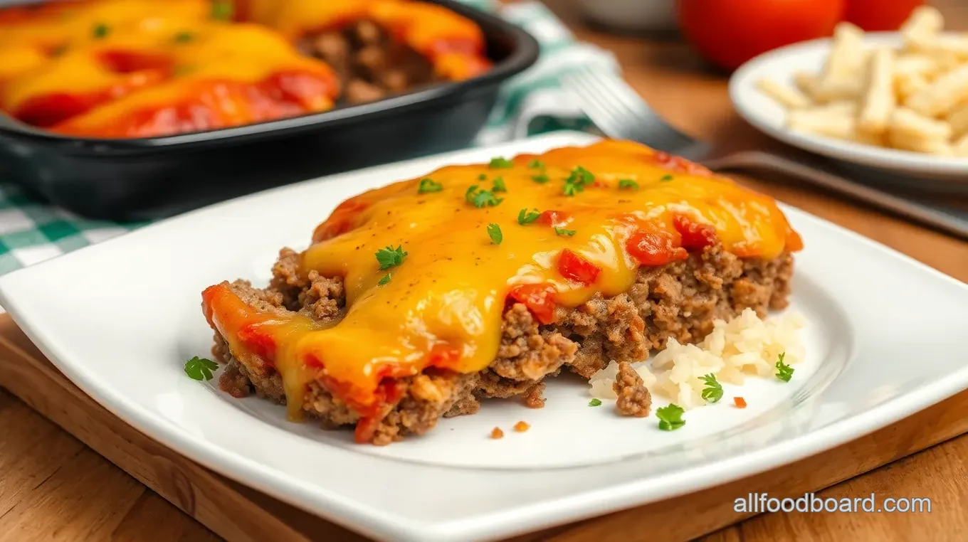 Cheesy Philly Meatloaf Delight