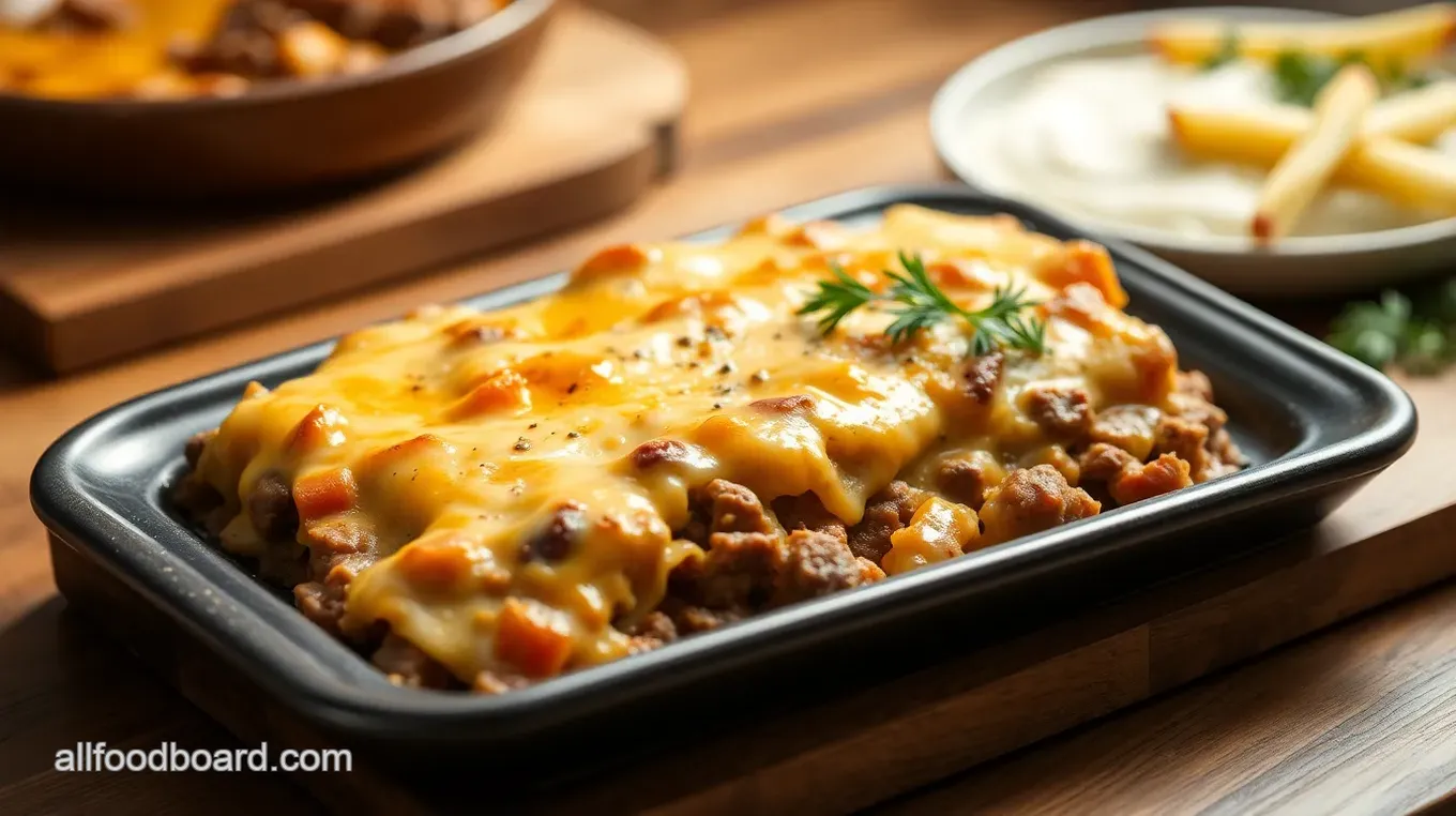 Cheesy Ranch Beef & Rice Casserole Delight