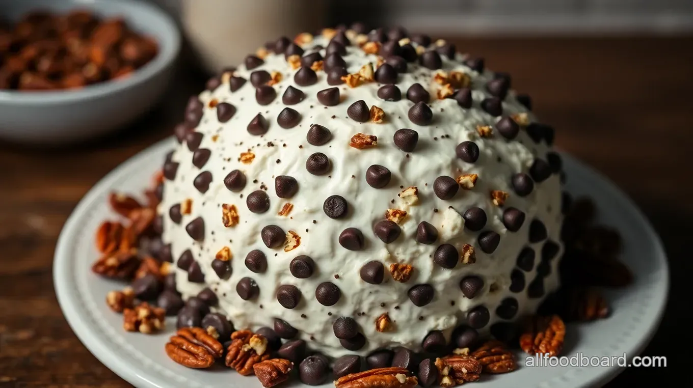 Easy Chocolate Chip Cheese Ball: A Sweet Treat Everyone Loves Chocolate Chip Cheese Ball: Sweet Creamy Delight