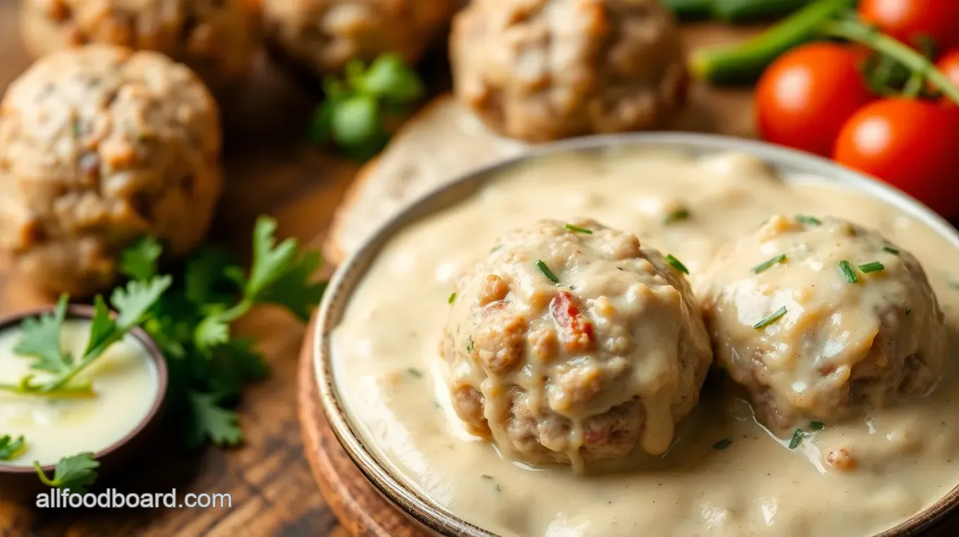 Creamy Alfredo Meatballs