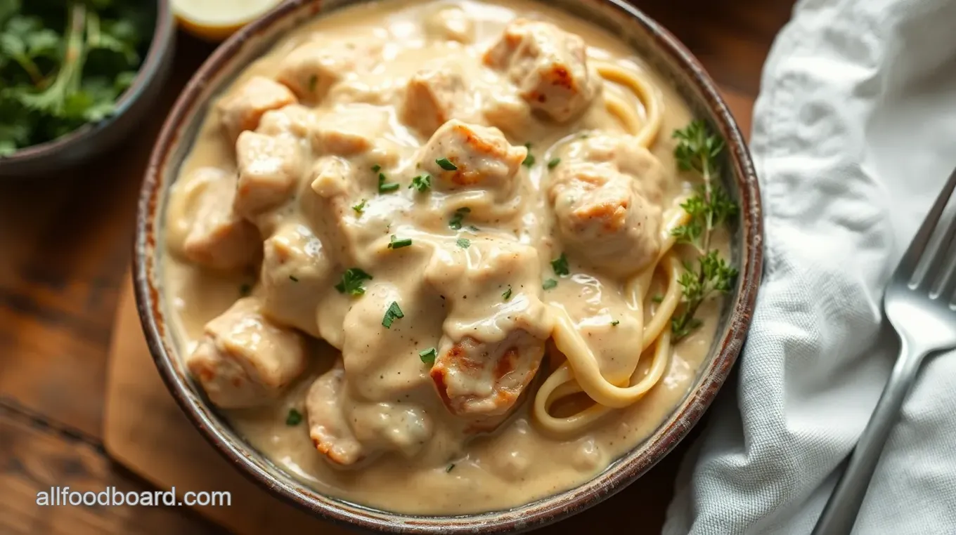 Creamy Chicken Stroganoff with Mushrooms