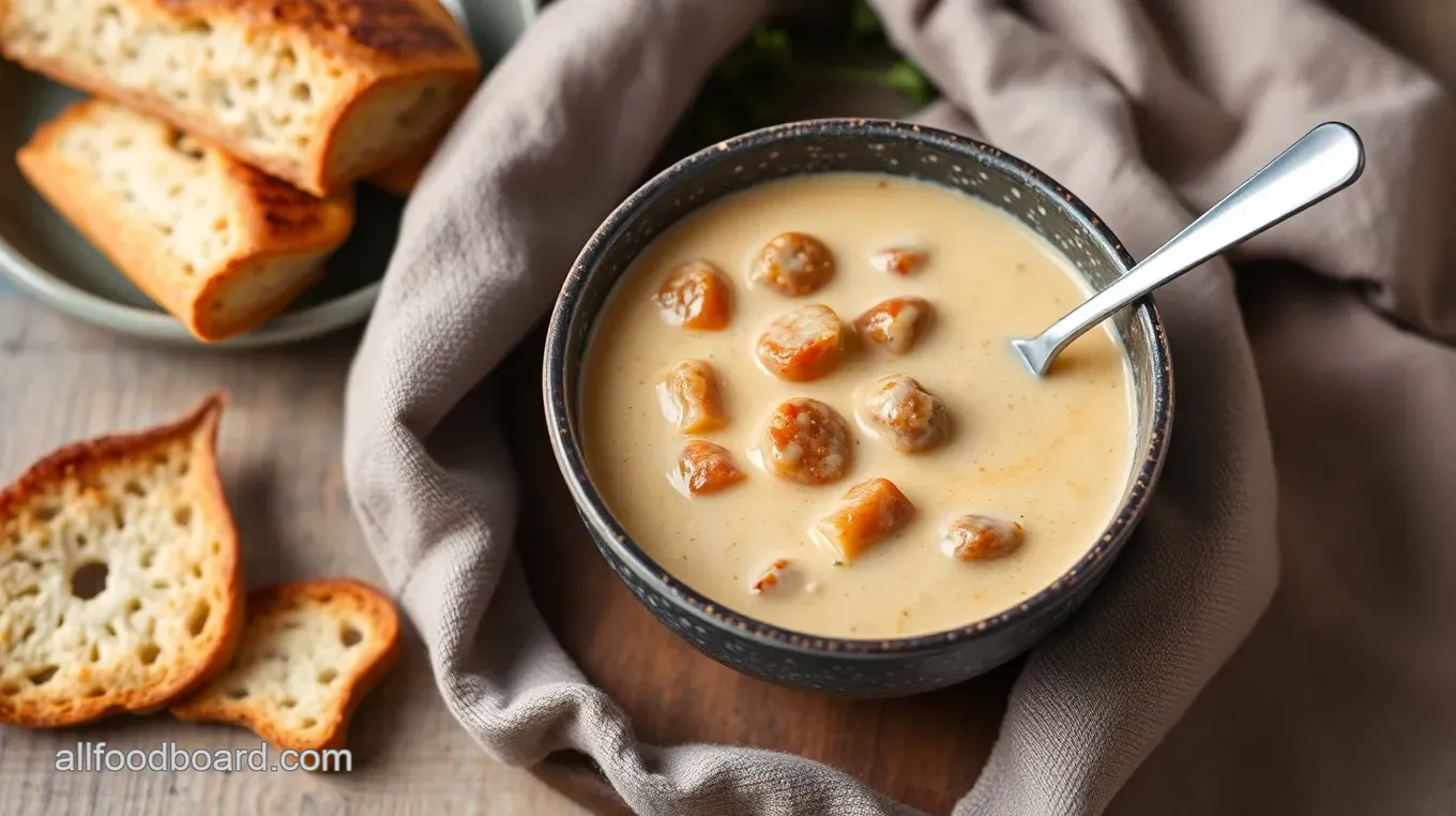 Creamy Parmesan Italian Sausage Soup