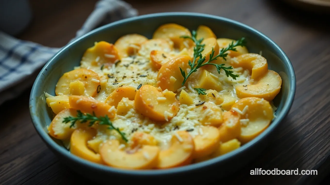 Creamy Coquina Squash Gratin