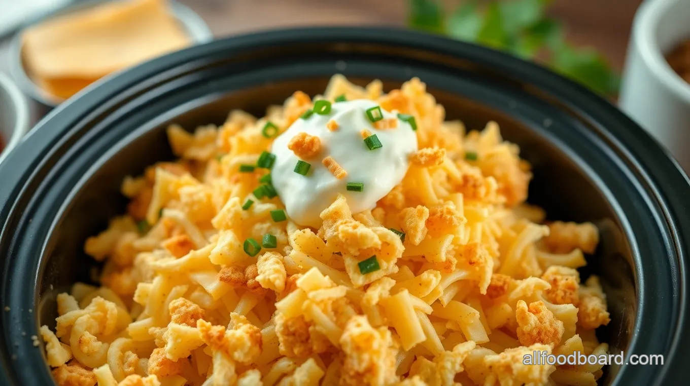 Creamy Funeral Potatoes in a Crock Pot