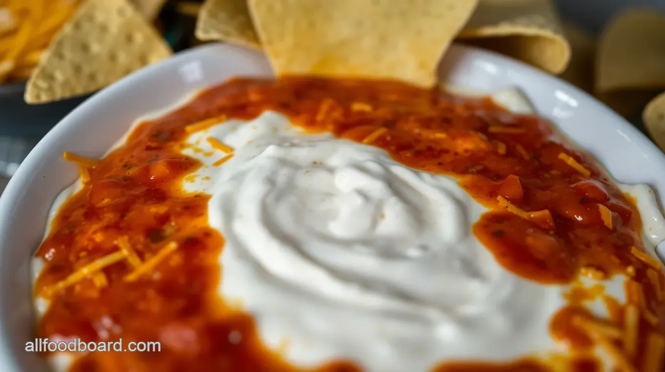 Easy & Delicious Salsa Cream Cheese Dip: My Family' s Go-To Recipe! Creamy Salsa Delight Dip: A Chill Party Essential!