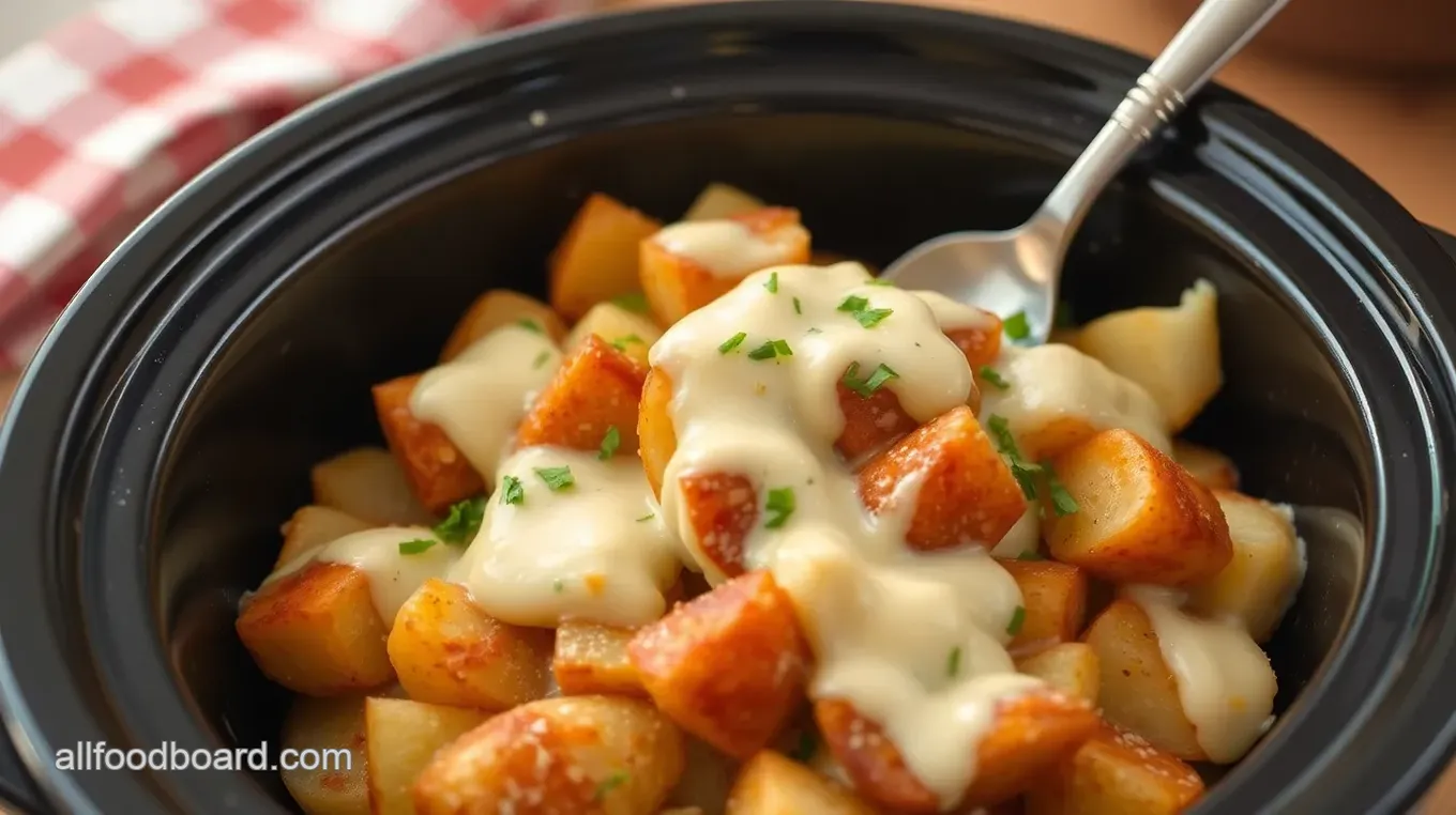 Crock Pot Cheesy Bacon Potato Delight