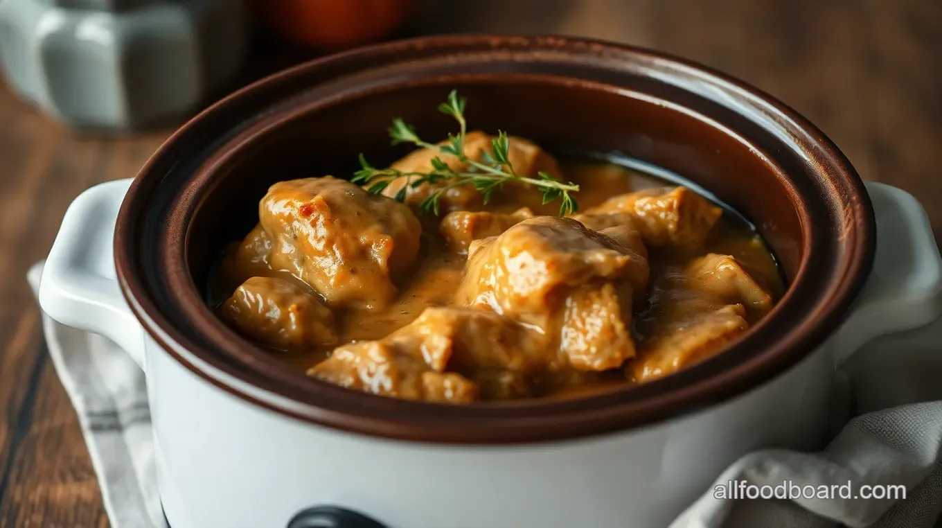 Crockpot Chicken and Gravy Delight