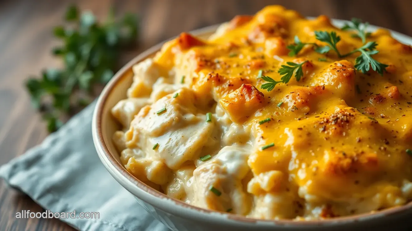 Delicious Chicken Bacon Ranch Casserole