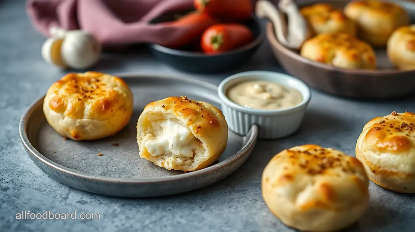 Delicious Garlic Cheese Bombs