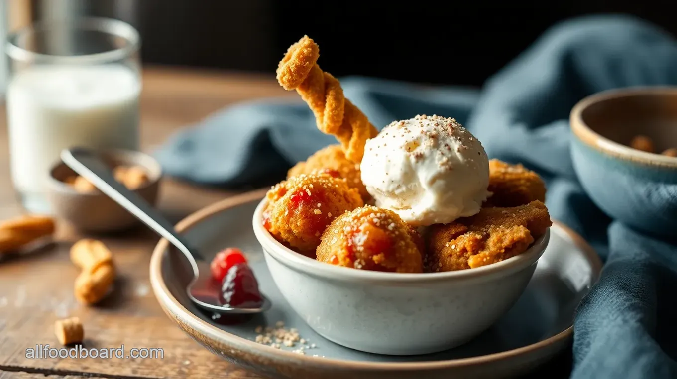 Delicious Mexican Fried Ice Cream