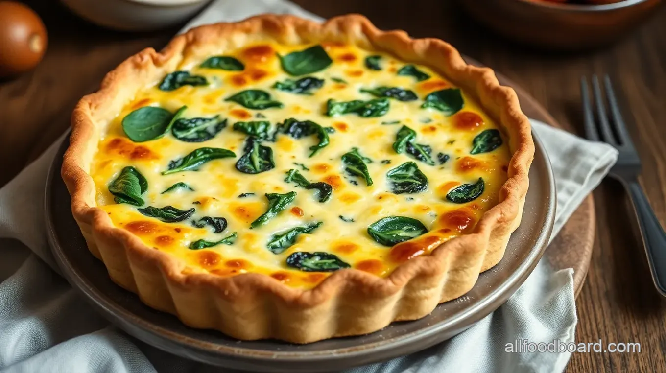 Delicious Ricotta Spinach Quiche