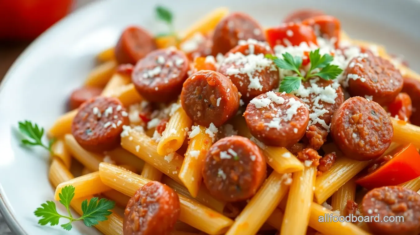 Spicy Roma Sausage Pasta