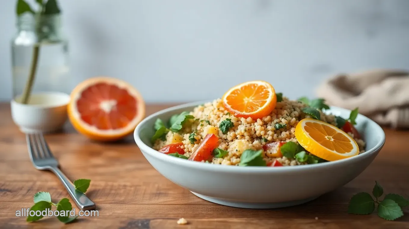 Refreshing Quinoa Salad with Citrus Twist