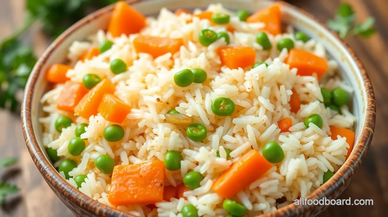 Flavorful Jasmine Rice Pilaf Loaded with Vegetables