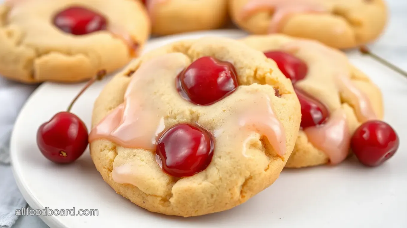 Cherry-Flavored Hardening Cookie Glaze