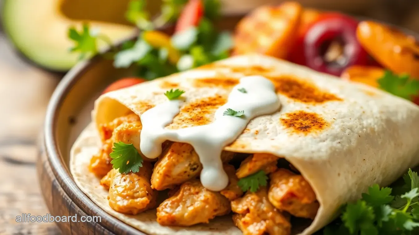 Chipotle Ranch Grilled Chicken Burrito