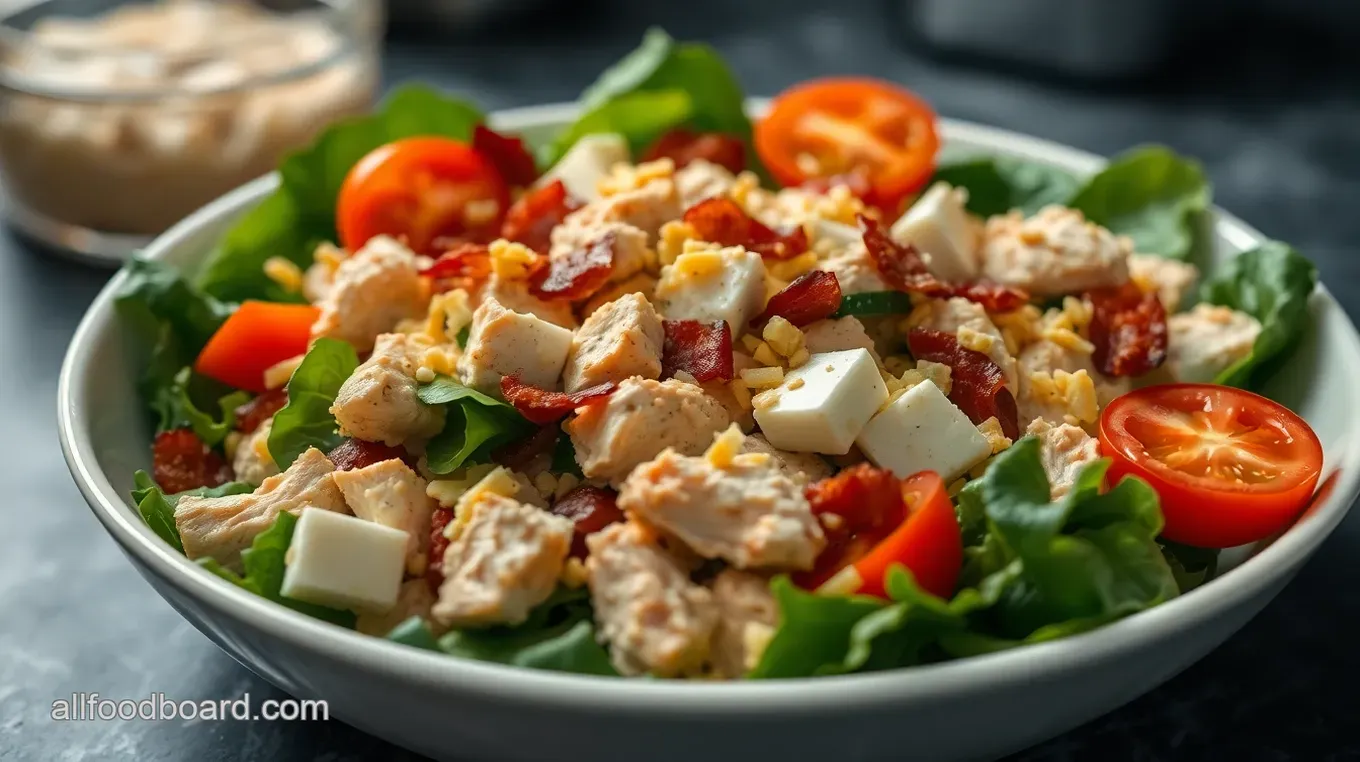 Hearty Chicken Bacon Ranch Salad